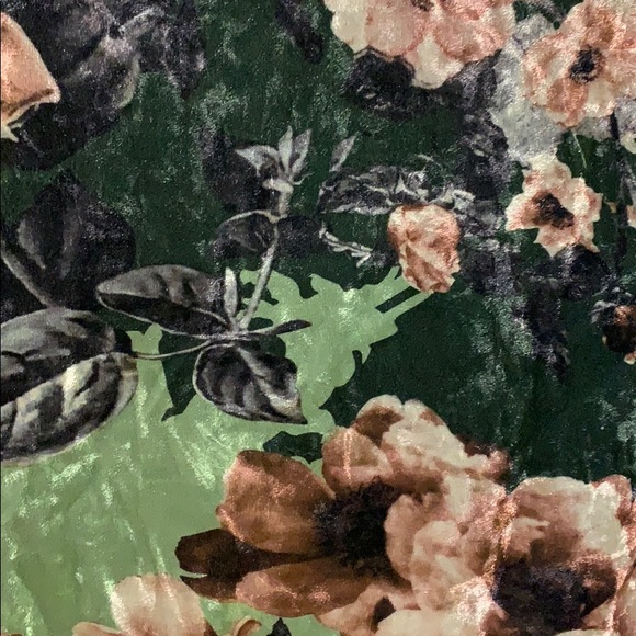 Velvet Midi Floral Dress - Picture 2 of 2